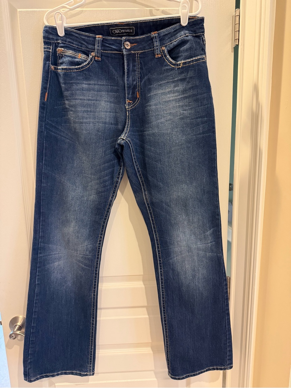 Cato Women’s Bootcut Jeans in Dark Blue Denim